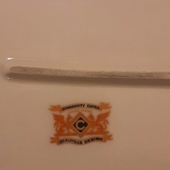 Incredible 15 1/2" DEAUVILLE community Platter - Picture 3 of 3